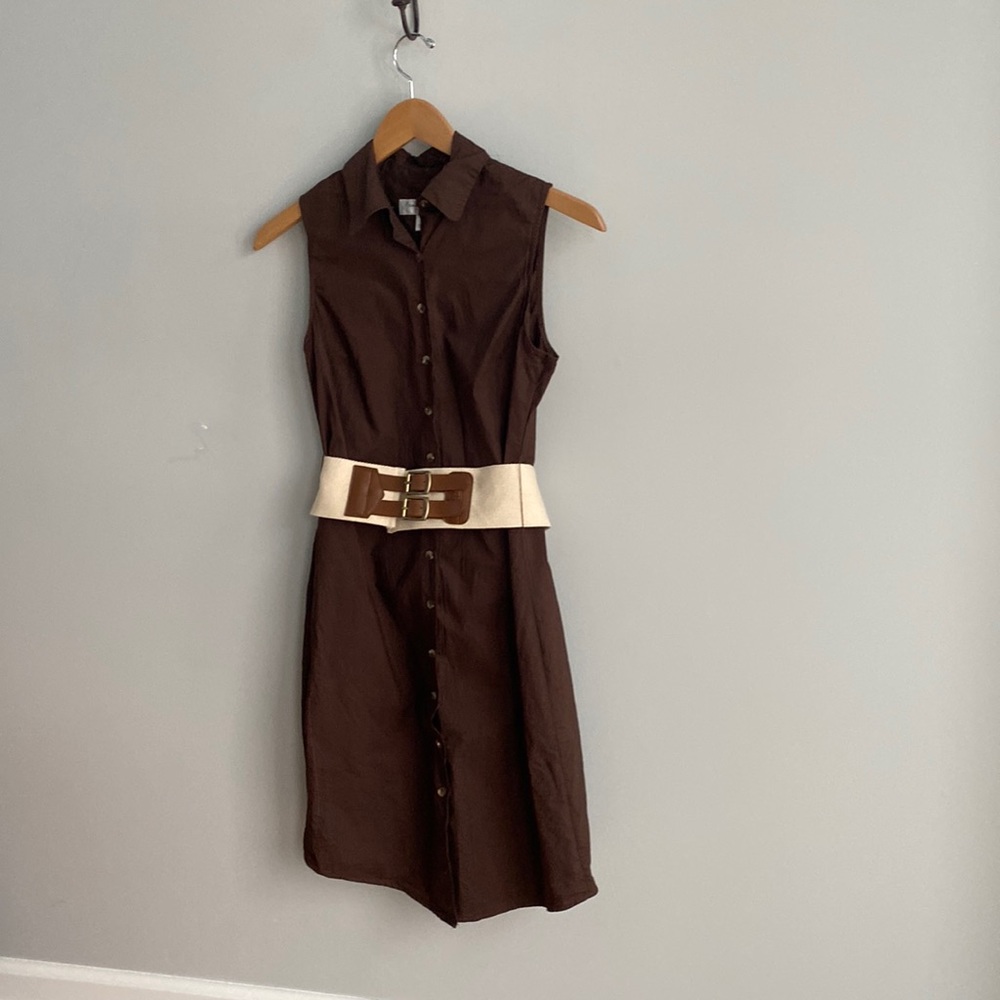 Isaac Mizrahi button up collared dress size Small women’s